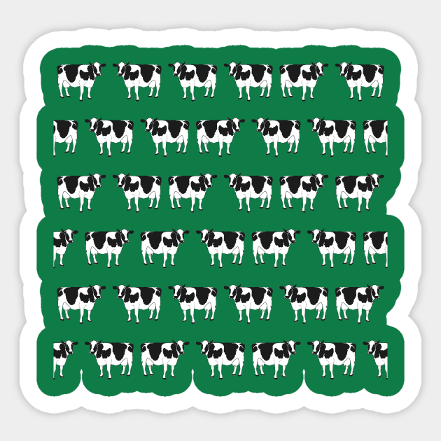 Cows pattern Sticker by Gaspar Avila